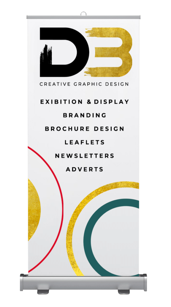 DB Design Roller banner for exhibitions